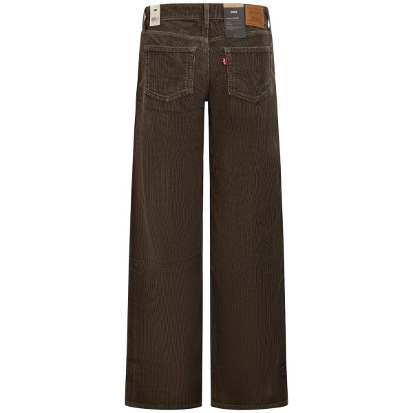 Pantalone in velluto verde per donna