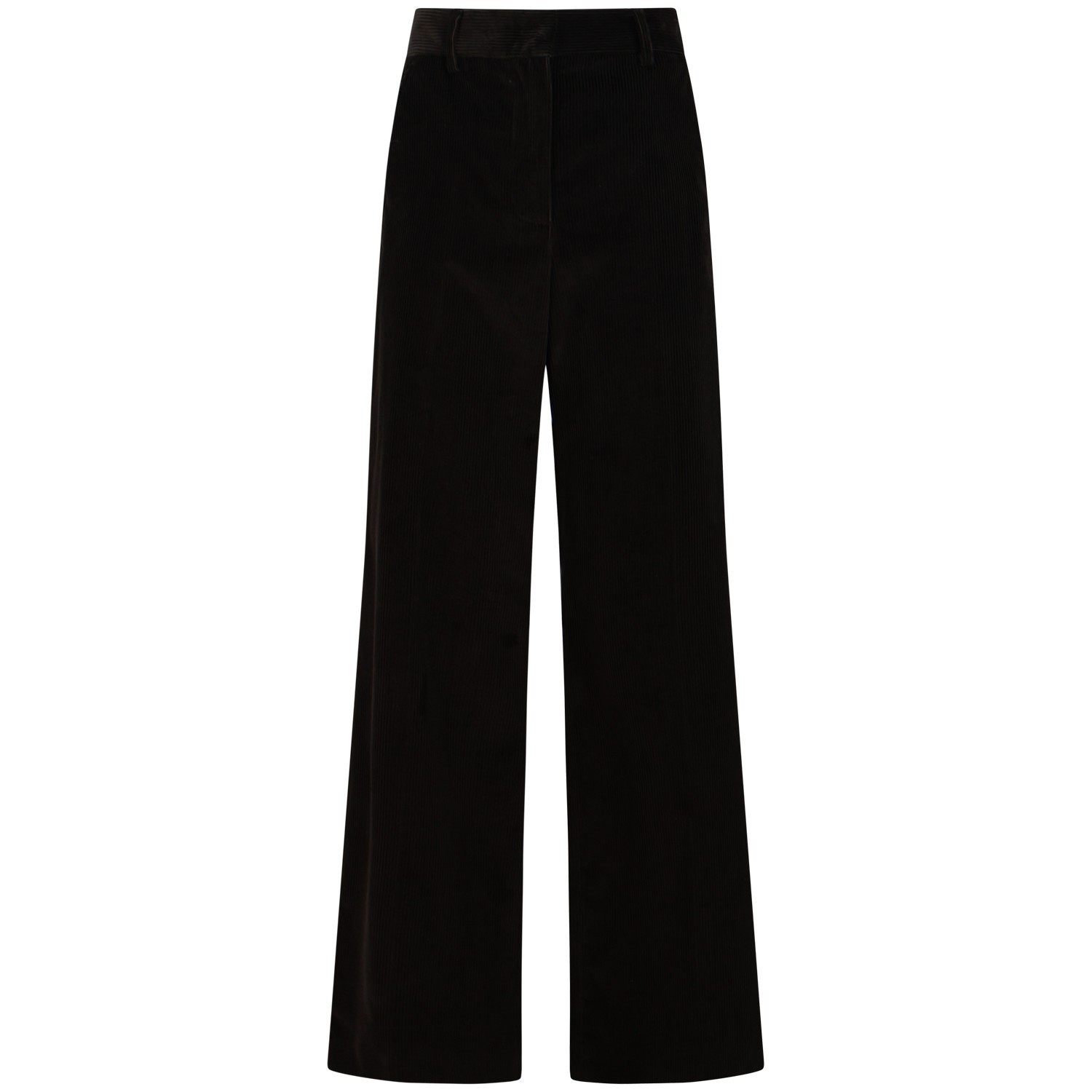 Pantalone marrone in velluto per donna