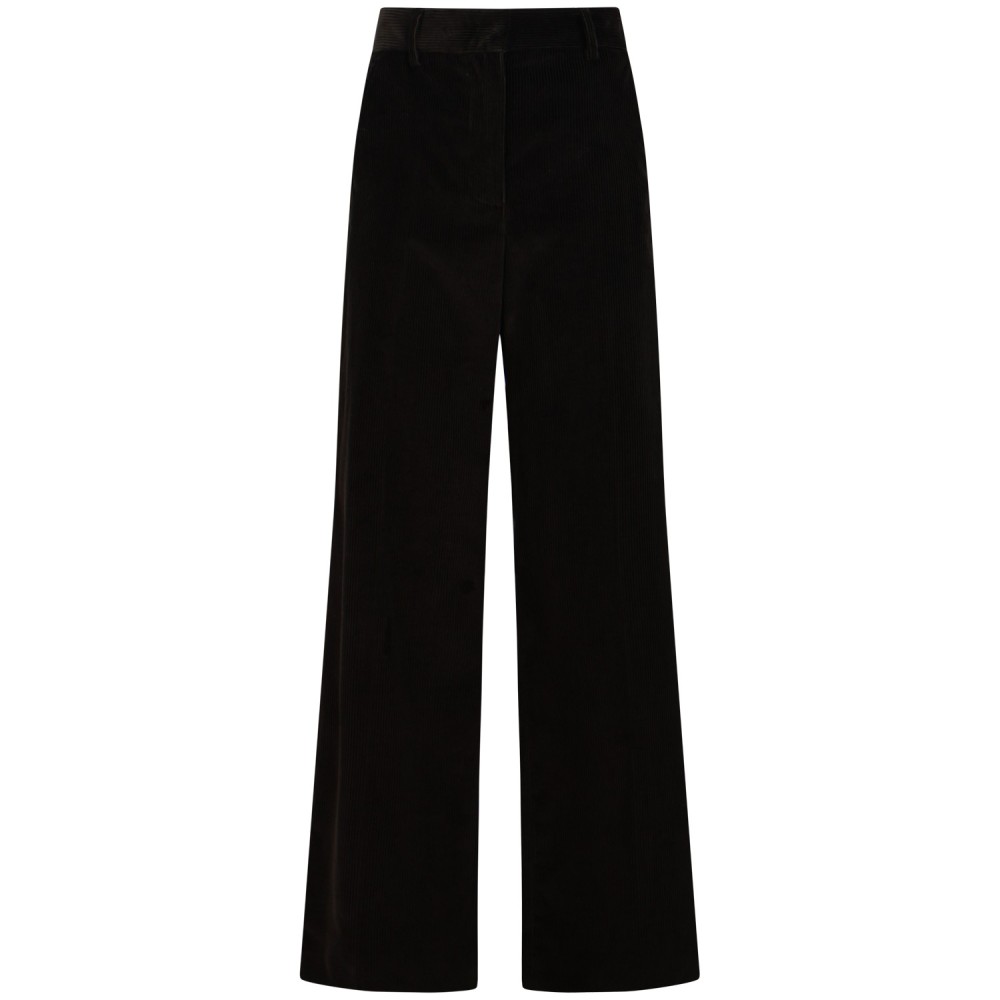 Pantalone marrone in velluto per donna