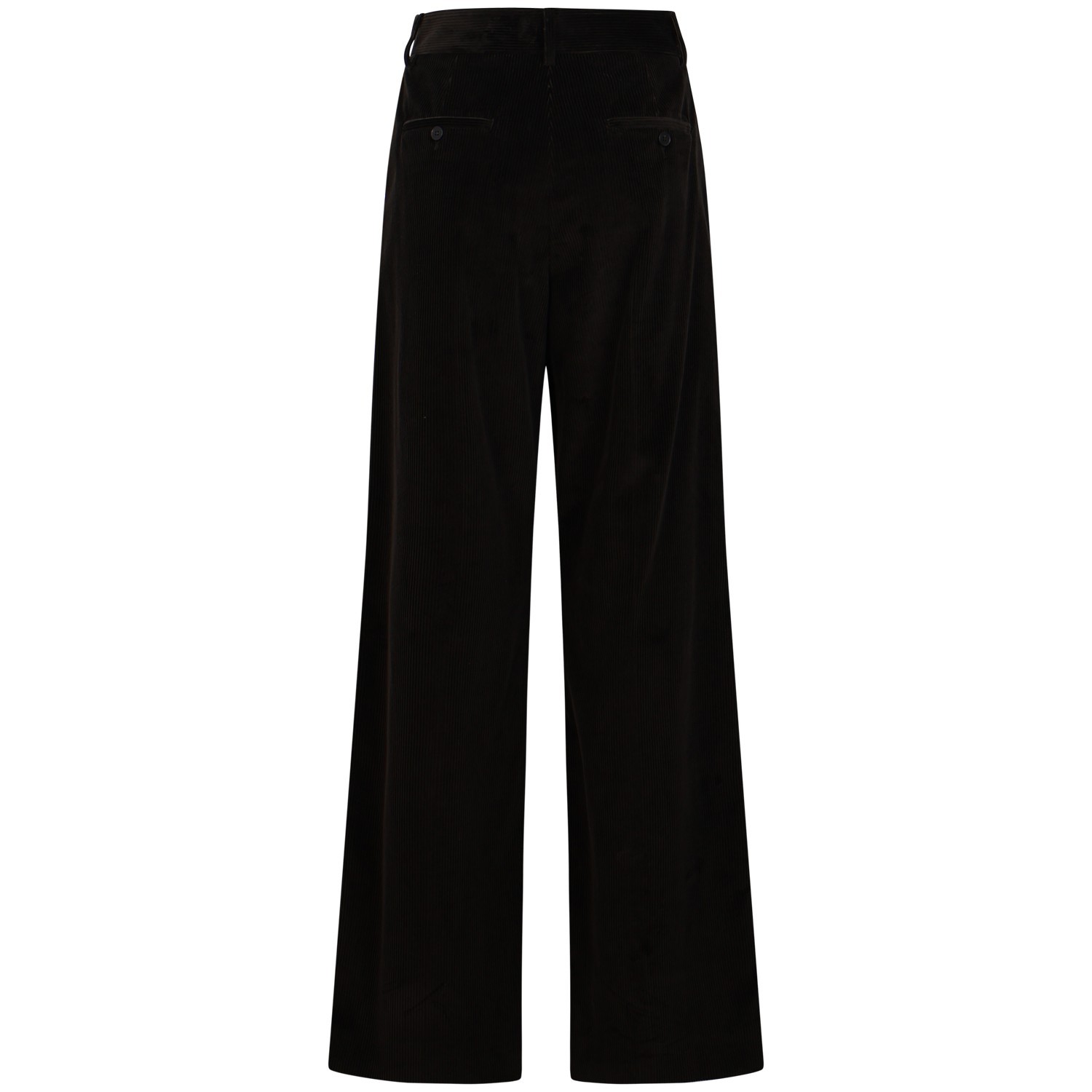 Pantalone marrone in velluto per donna 2