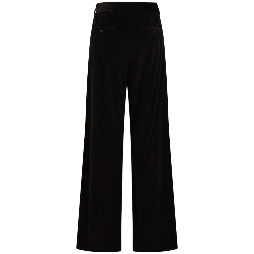 Pantalone marrone in velluto per donna