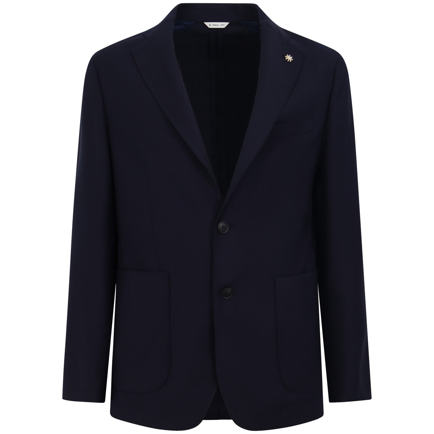 Giacca blu con microlavorazione per uomo