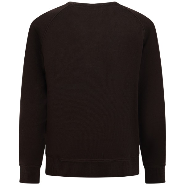 Maglione marrone con logo per uomo