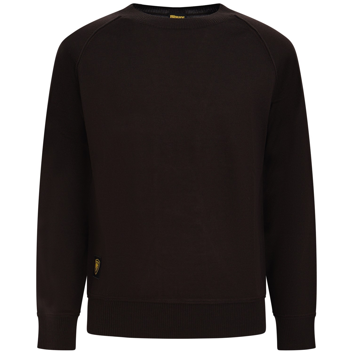 Maglione marrone con logo per uomo