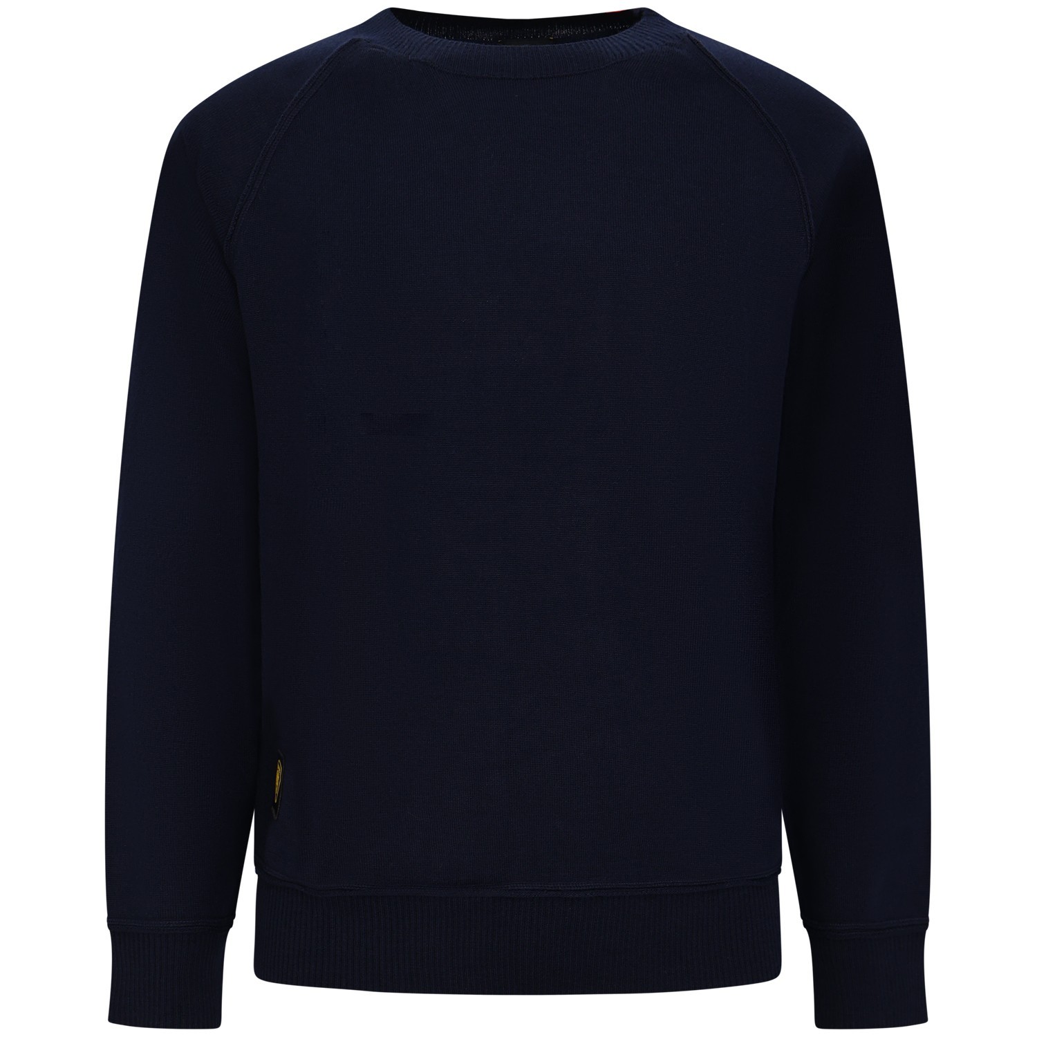 Maglione blu con logo per uomo