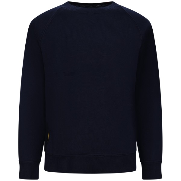Maglione blu con logo per uomo