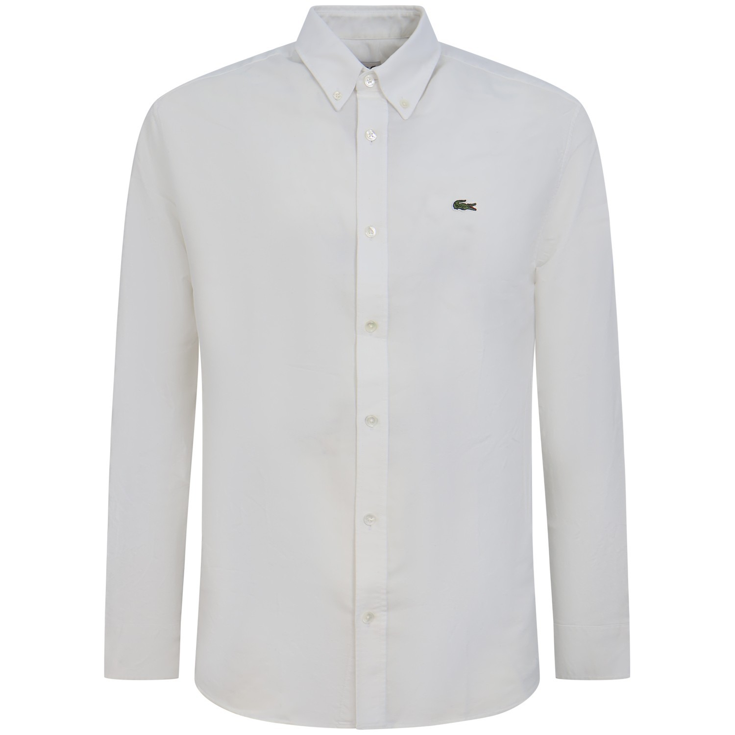 Camicia bianca con mini logo per uomo