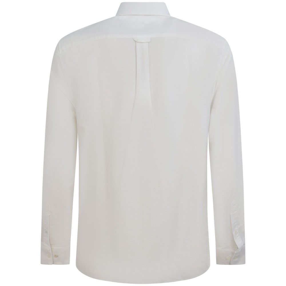 Camicia bianca con mini logo per uomo
