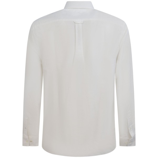 Camicia bianca con mini logo per uomo
