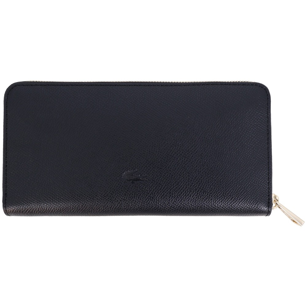 Portafoglio nero con mini logo per donna