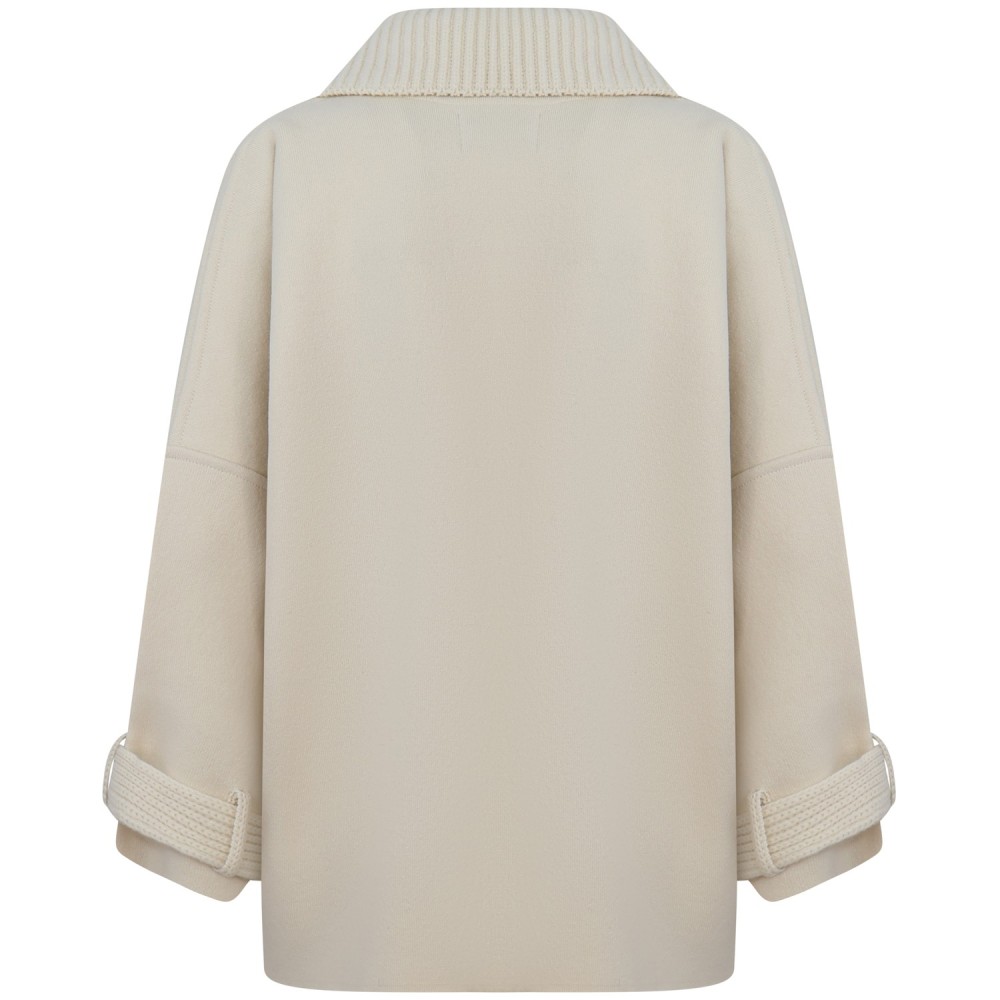 Cappotto panna per donna