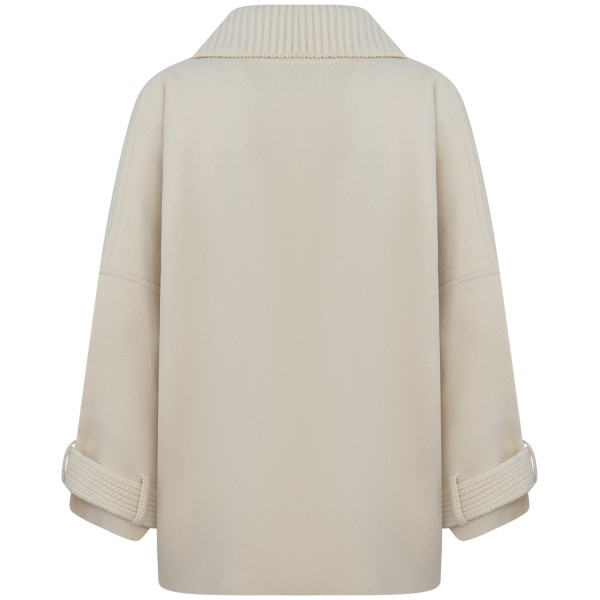 Cappotto panna per donna