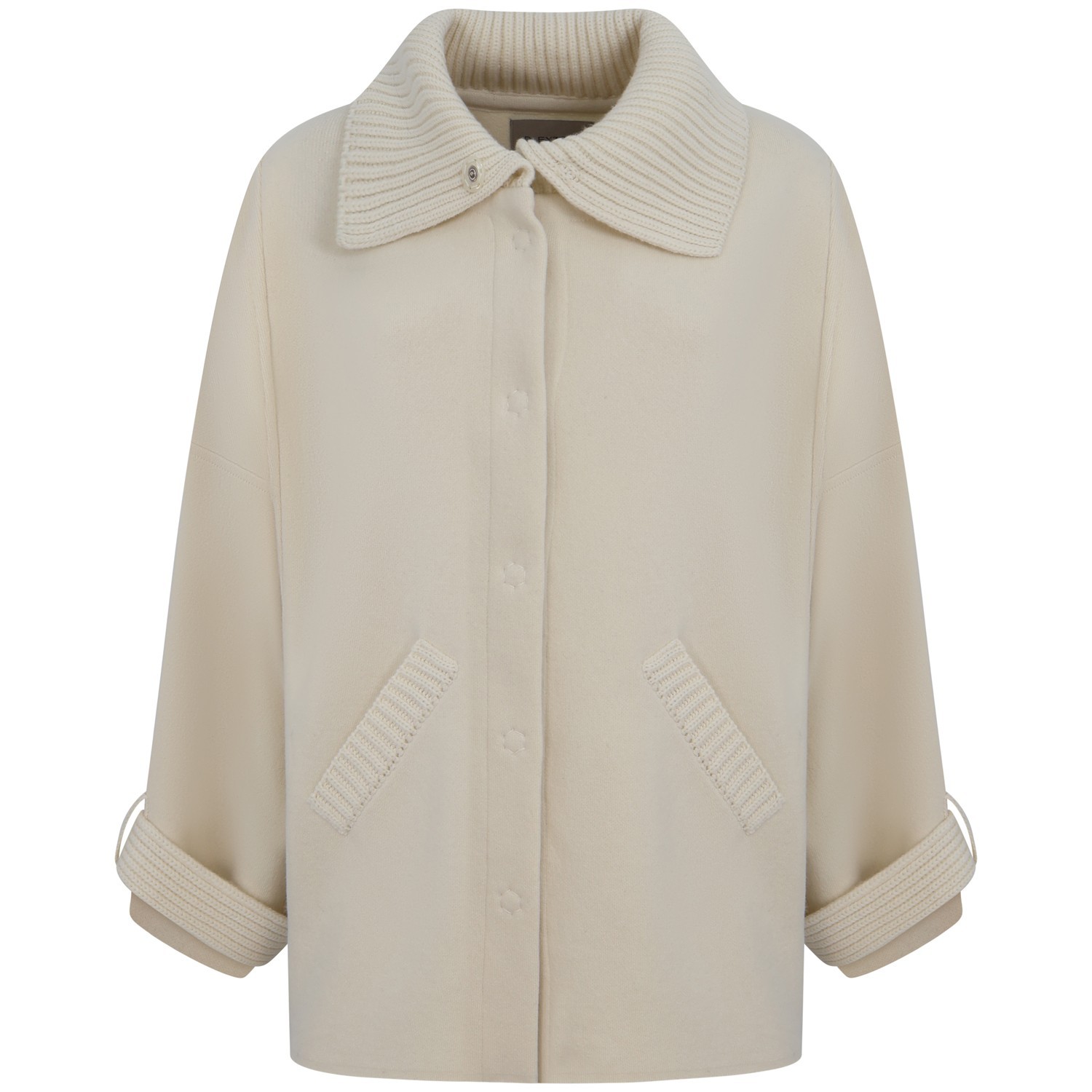 Cappotto panna per donna