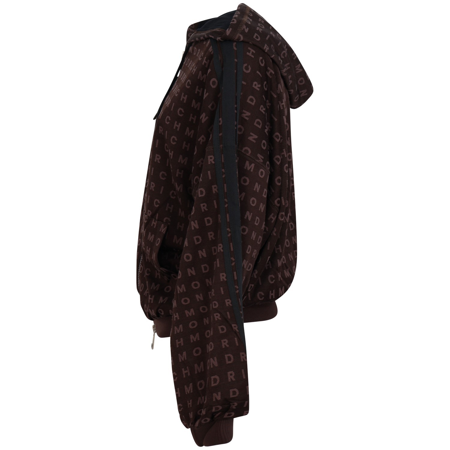 Felpa con zip  marrone  per donna 2