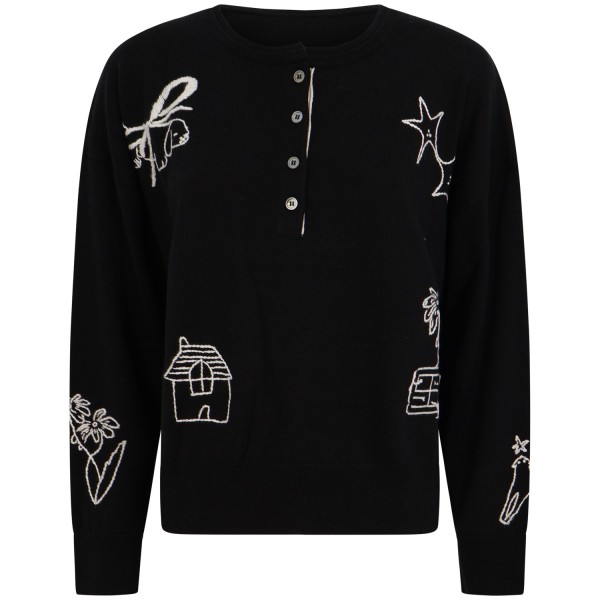 Maglione nero  per donna