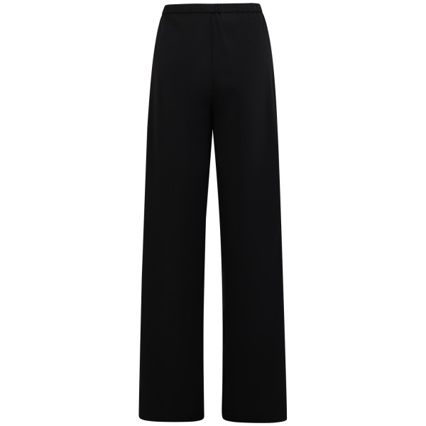 Pantalone nero con banda laterale per donna