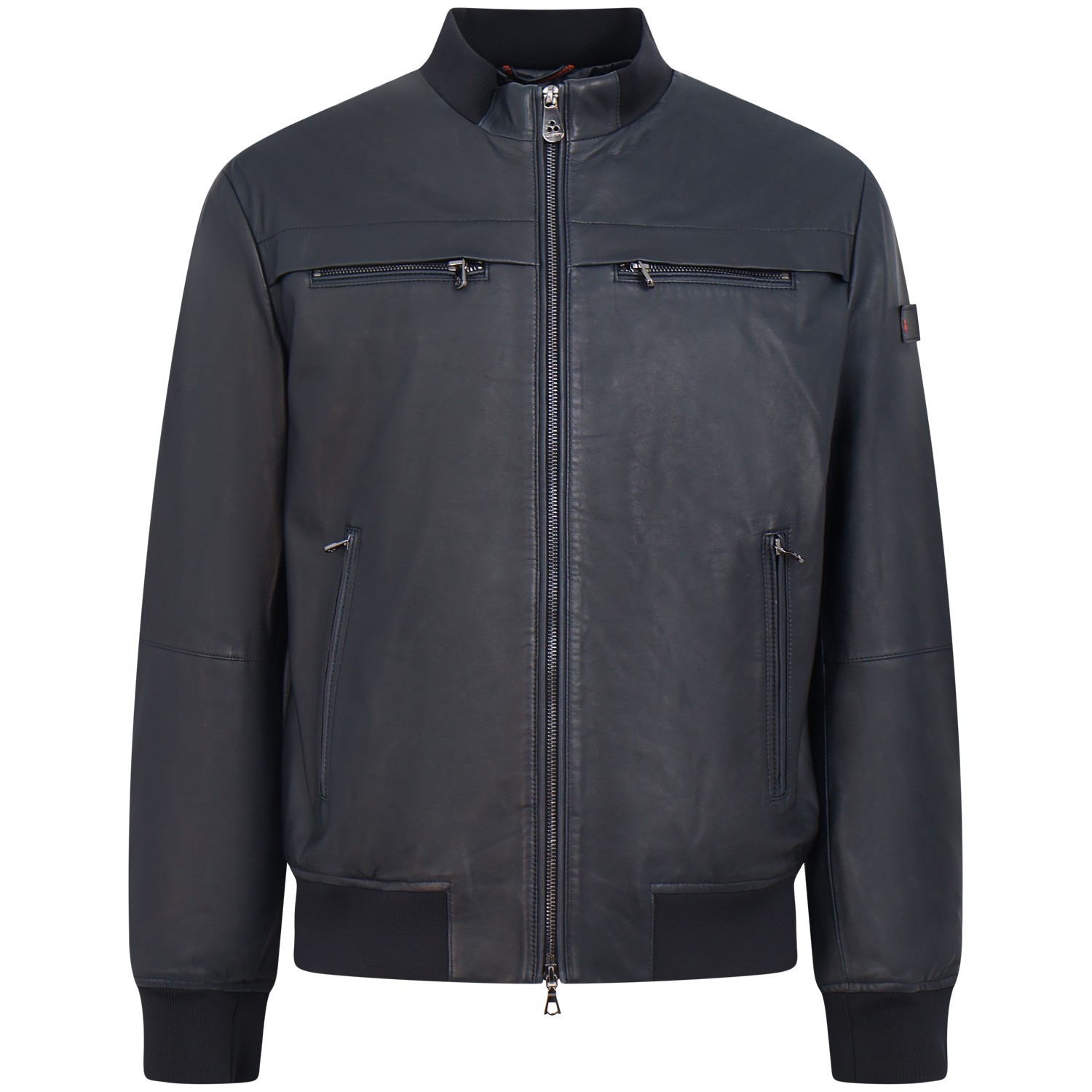 Giubbotto blu in pelle 'SANDS LE TTP FW 09' per uomo