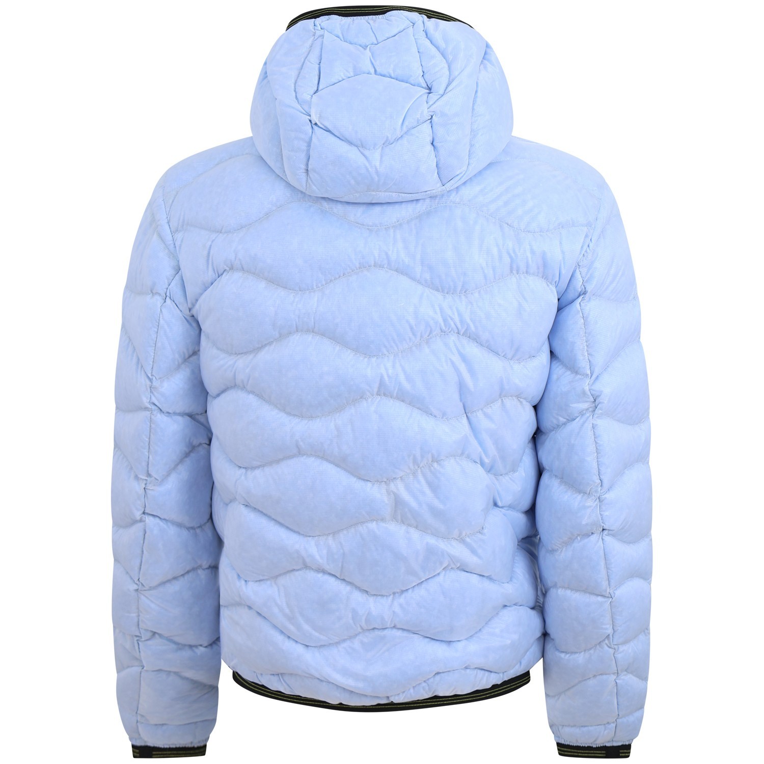 Piumino celeste 'WAVE COLORS DOWN' con logo per uomo