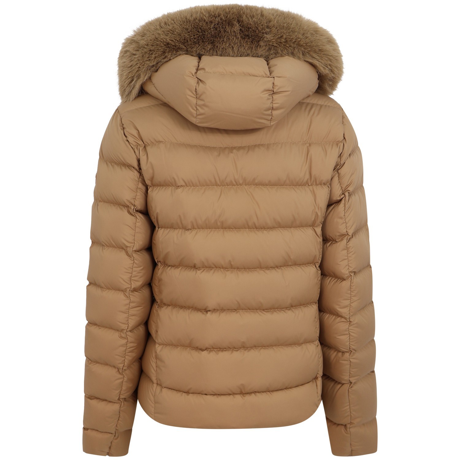 Piumino corto beige per donna