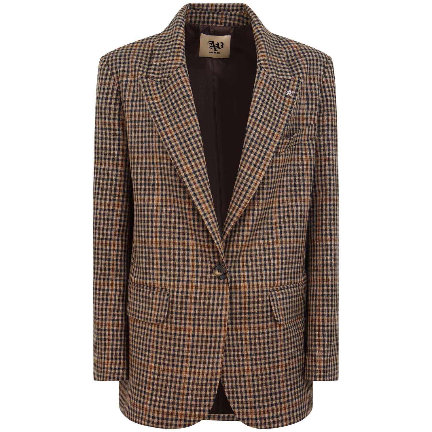 Giacca a quadri multicolor per donna
