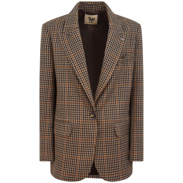 Giacca a quadri multicolor per donna