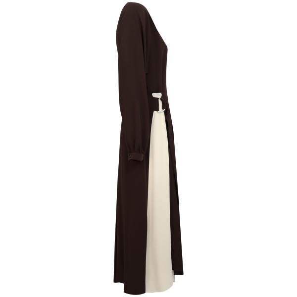 Abito lungo marrone per donna