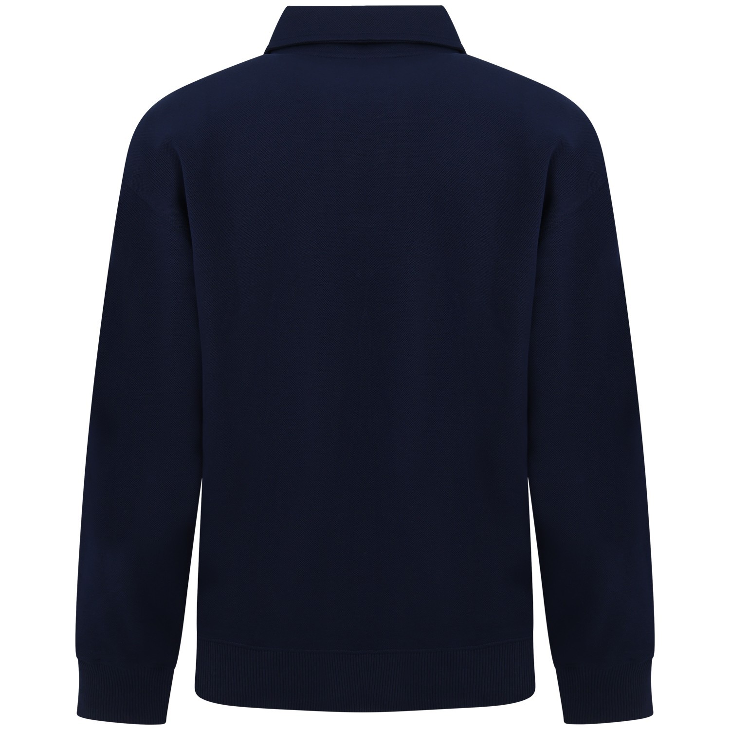 Polo blu a manica lunga per uomo 2