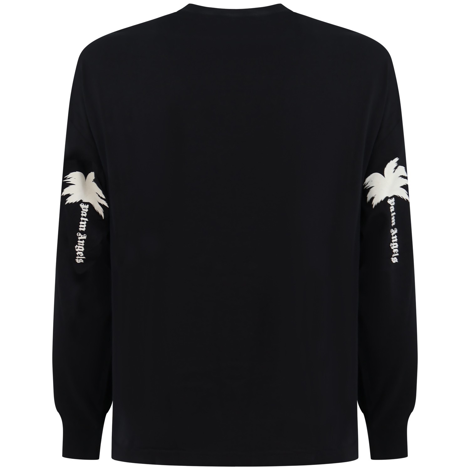 T-shirt nera manica lunga per uomo 2