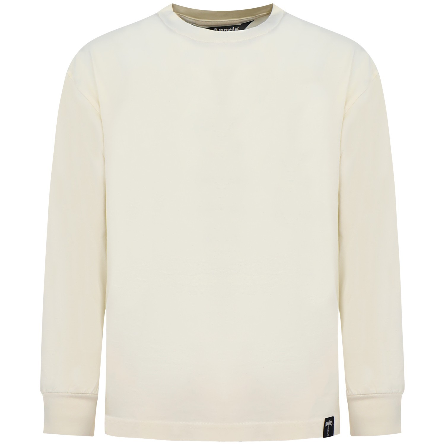 T-shirt avorio manica lunga per uomo