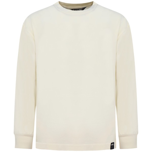 T-shirt avorio manica lunga per uomo