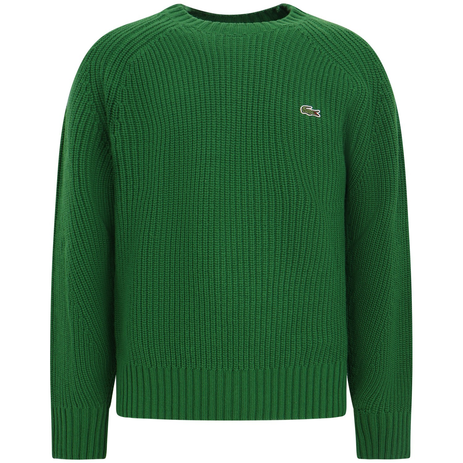 Maglione verde con mini logo per uomo