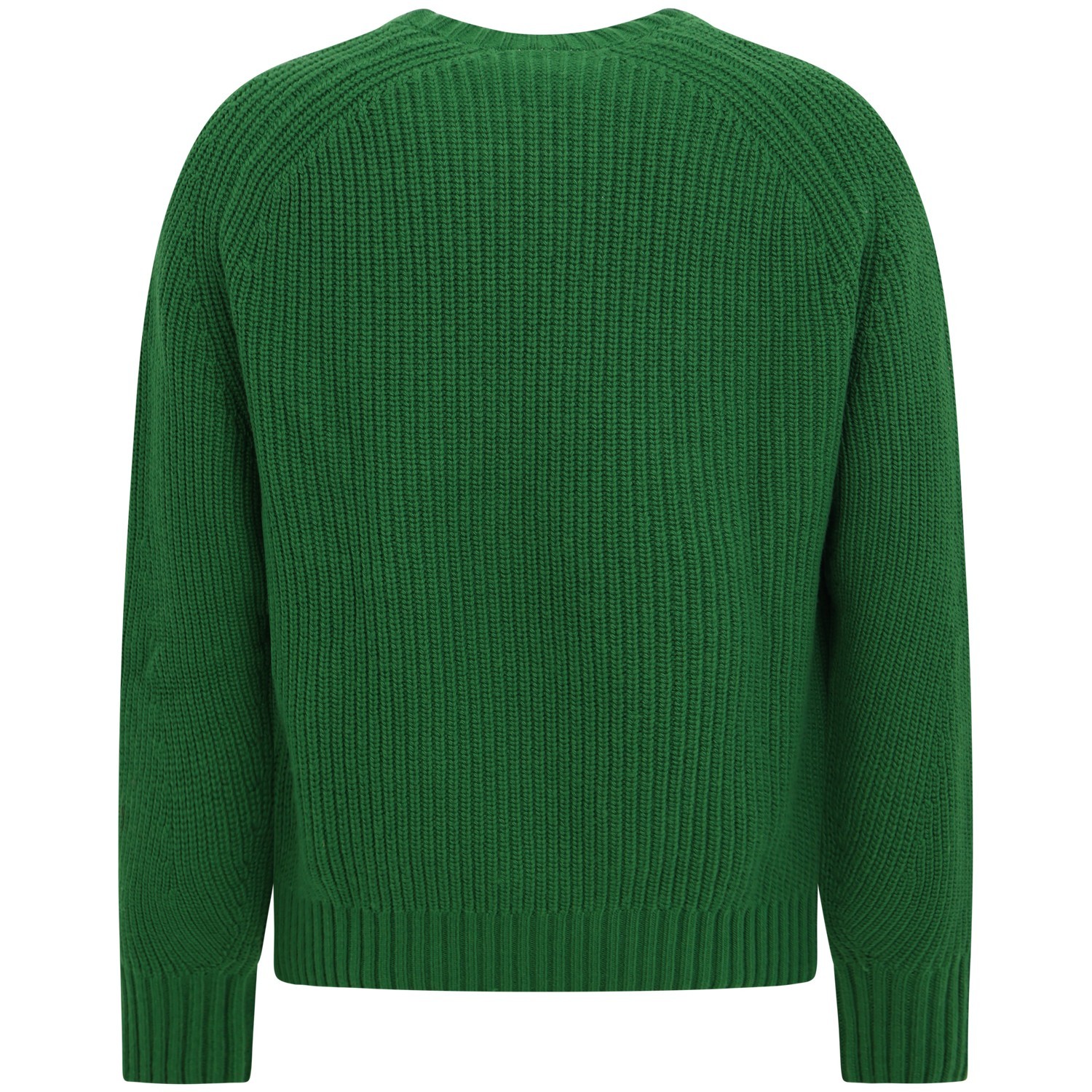 Maglione verde con mini logo per uomo 2