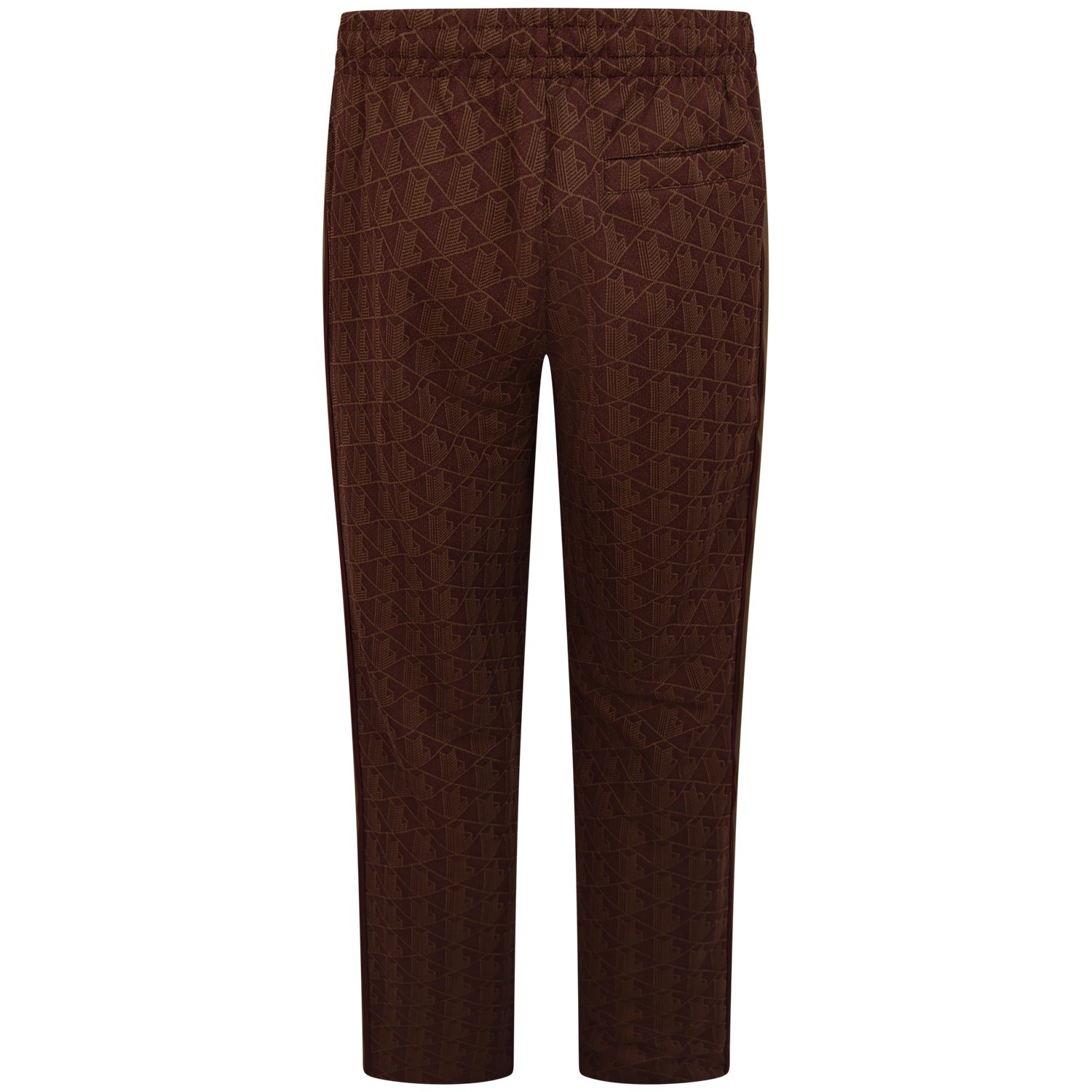 Pantalone tuta bordeaux con logo all over per uomo 2