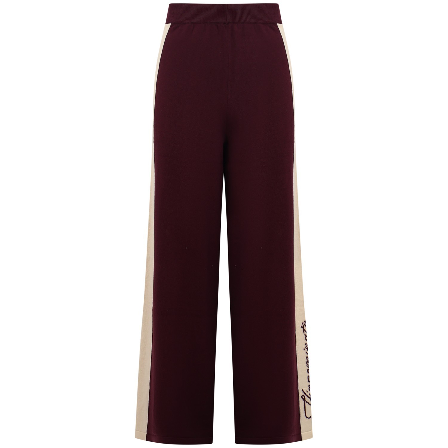 Pantalone  bordeaux con logo  per donna