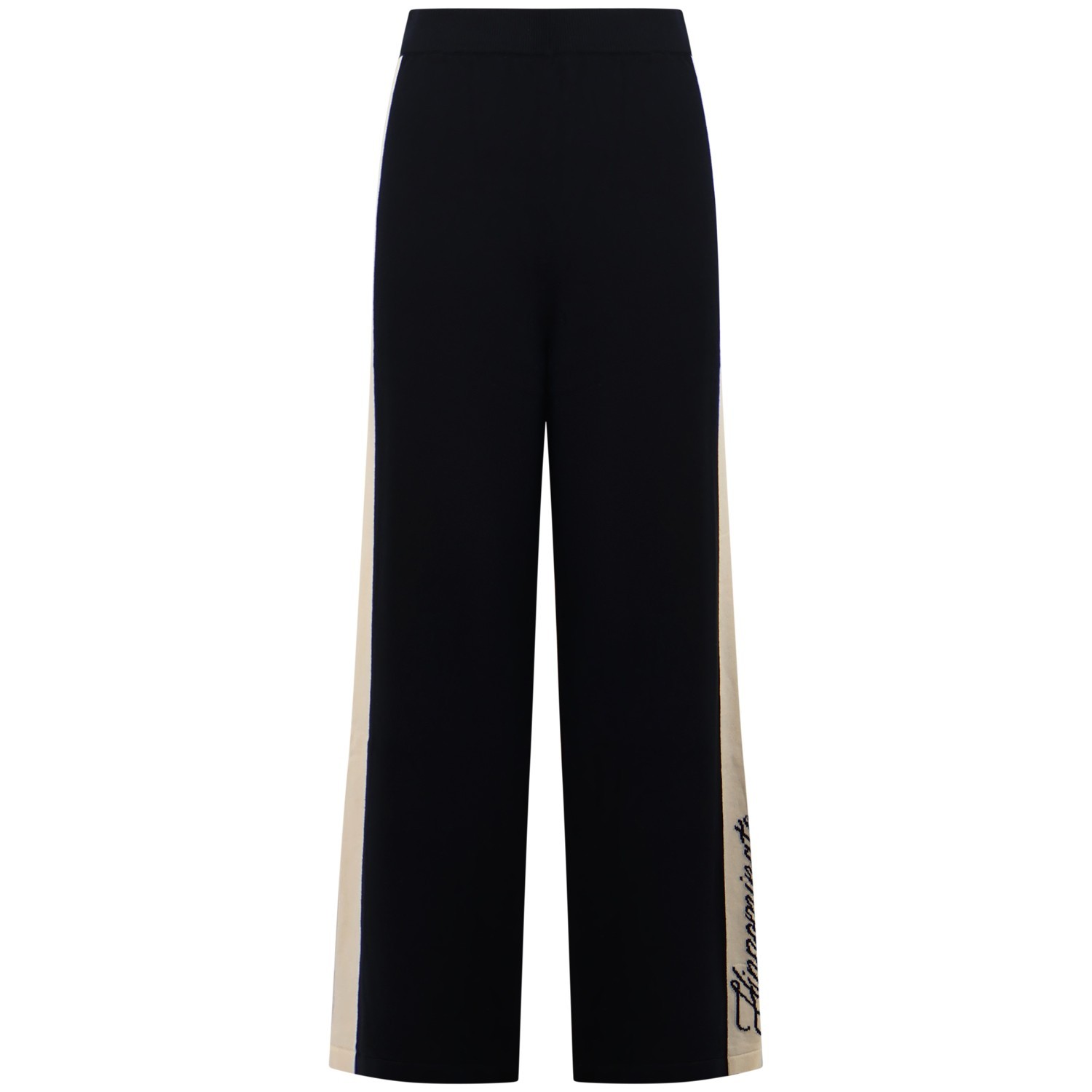 Pantalone nero con logo per donna