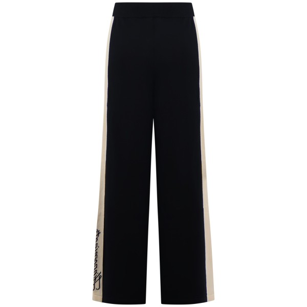 Pantalone nero con logo per donna