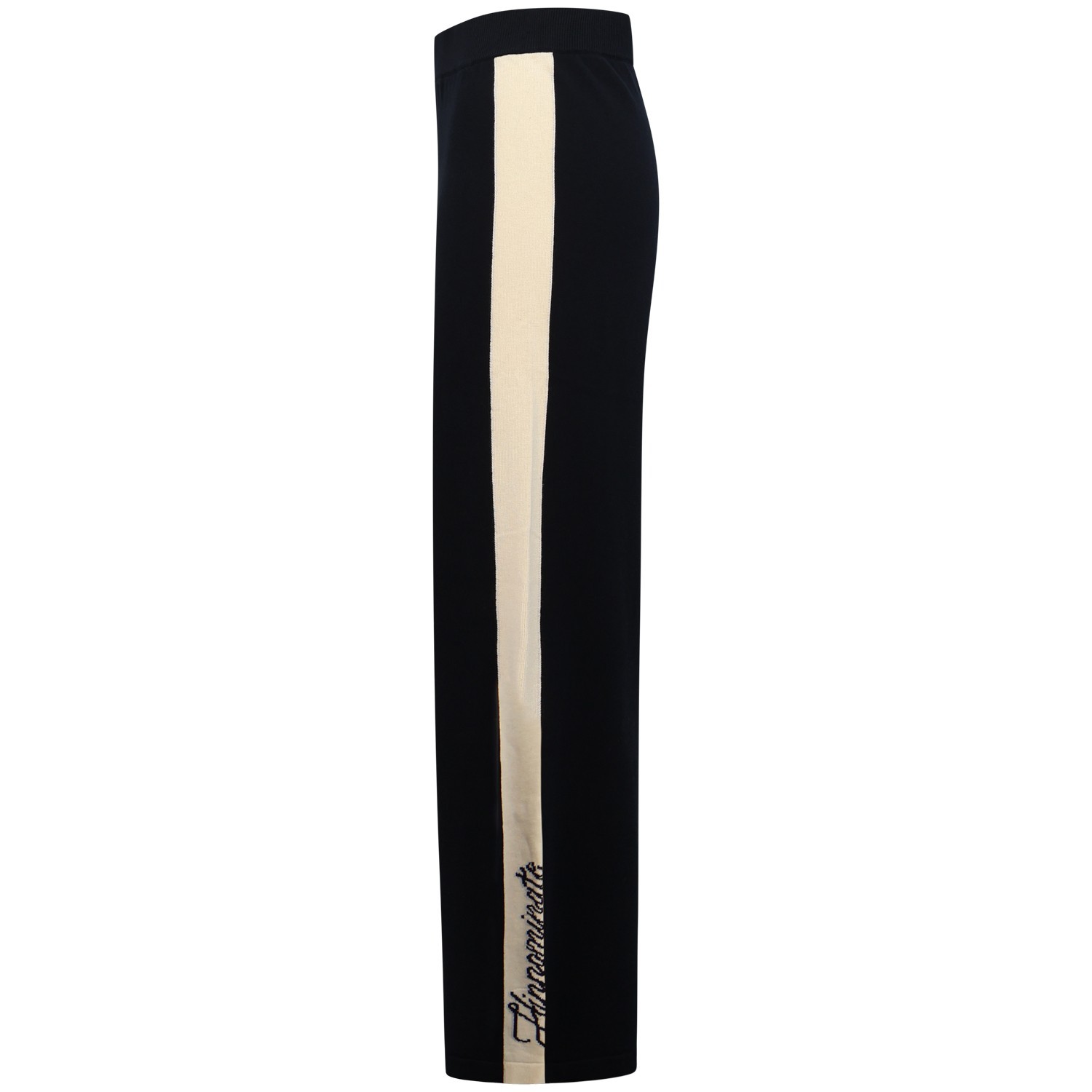 Pantalone nero con logo per donna