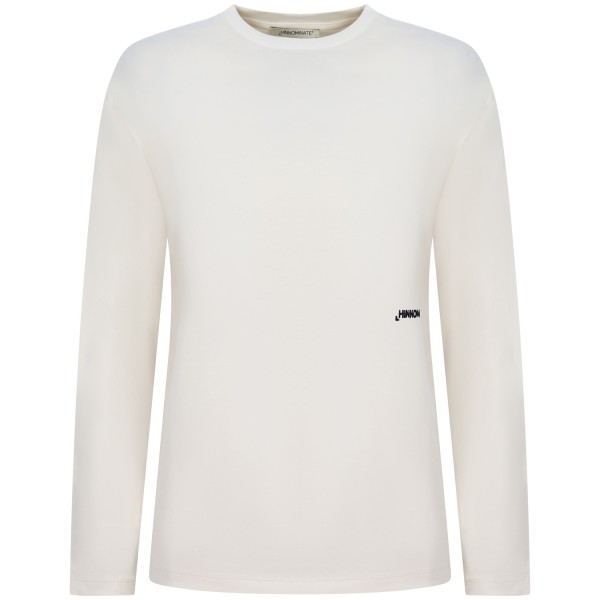 T-shirt manica lunga bianca per donna