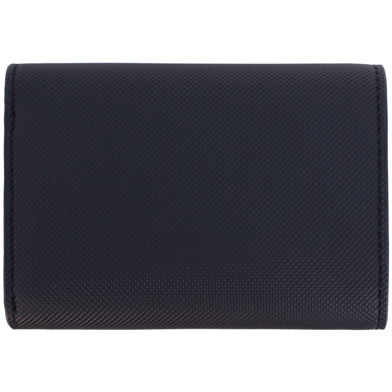 Portafoglio nero con mini logo per donna 2