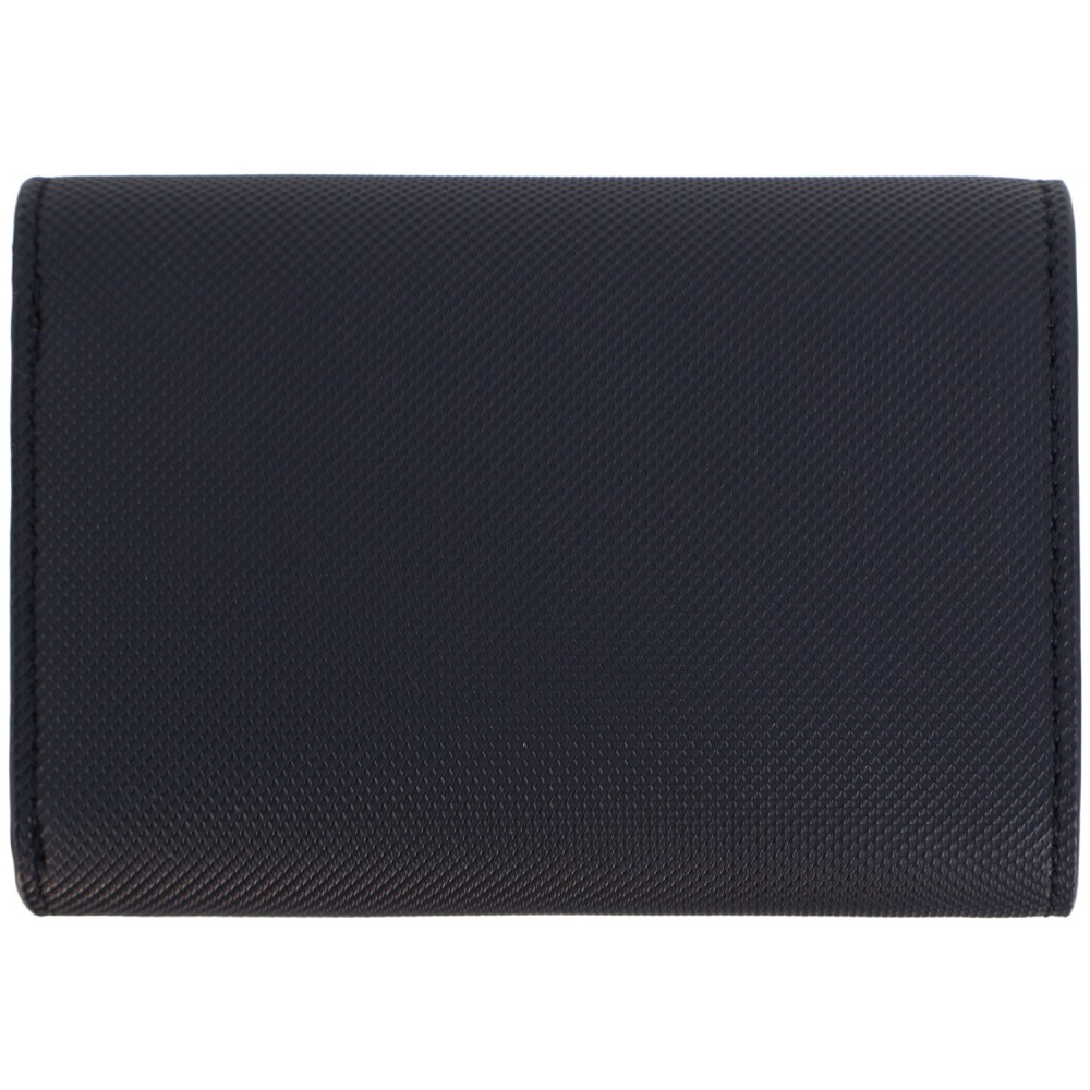 Portafoglio nero con mini logo per donna