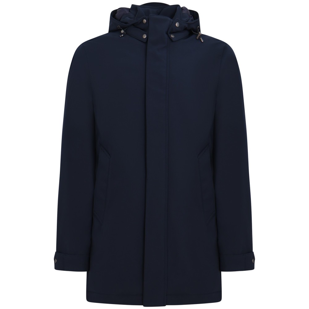 Giubbotto blu 'Soft Shell Barrow Mac Coat' per uomo
