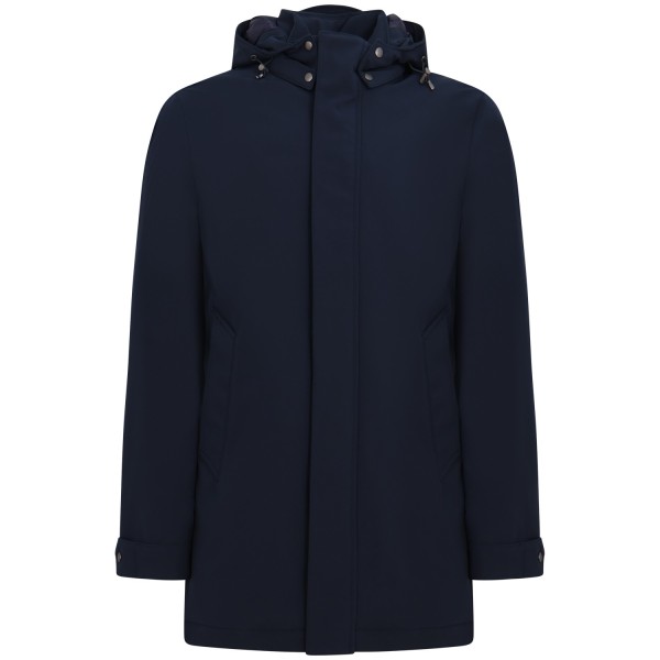 Giubbotto blu 'Soft Shell Barrow Mac Coat' per uomo