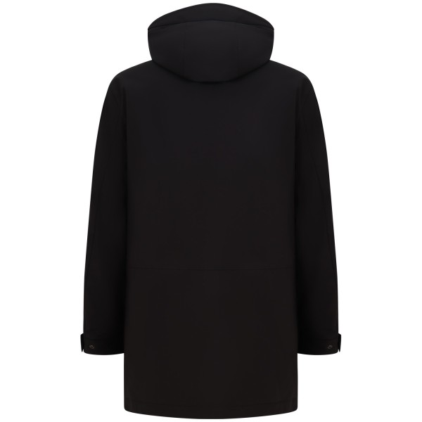 Giubbotto nero 'Soft Shell Barrow Mac Coat' per uomo