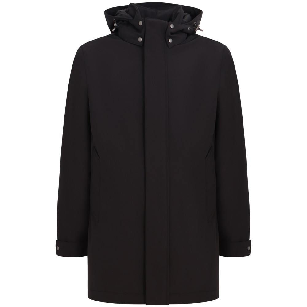 Giubbotto nero 'Soft Shell Barrow Mac Coat' per uomo