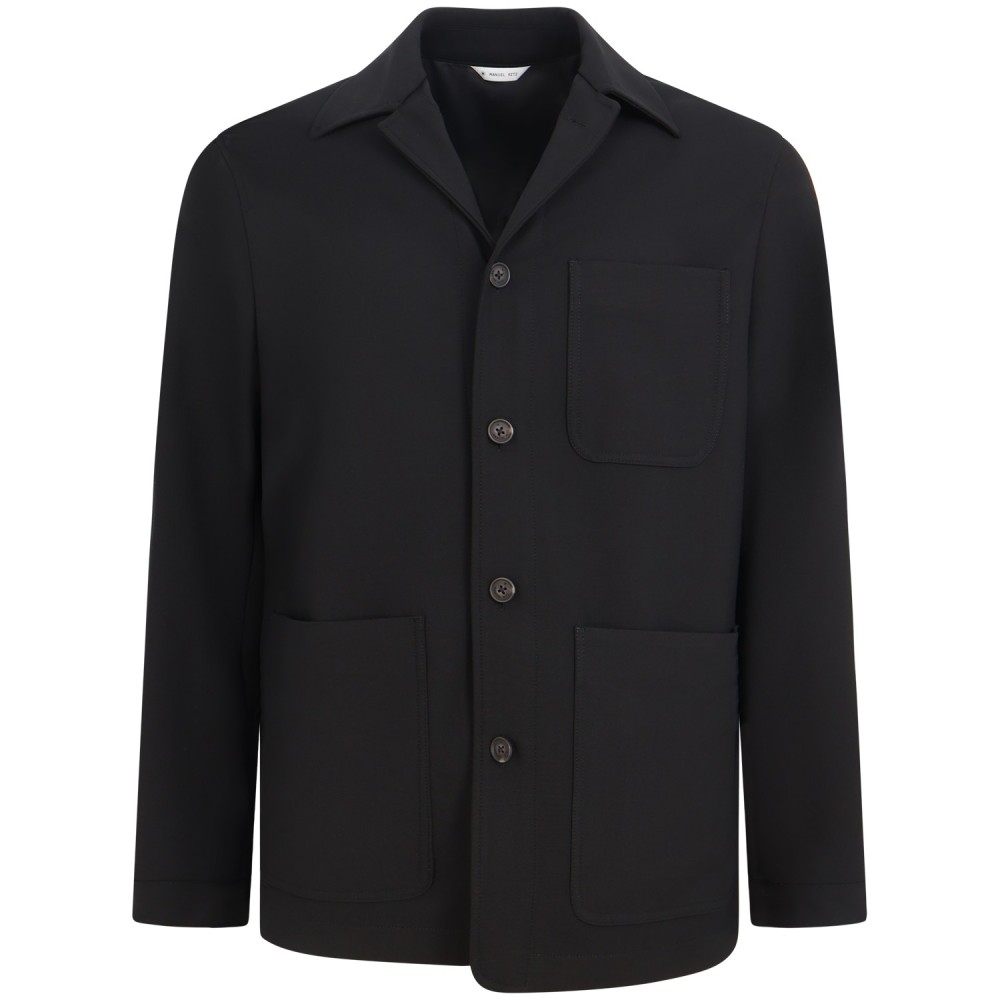 Giacca camicia nera per uomo