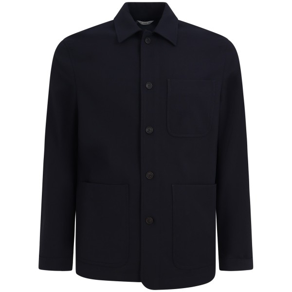Giacca camicia blu per uomo