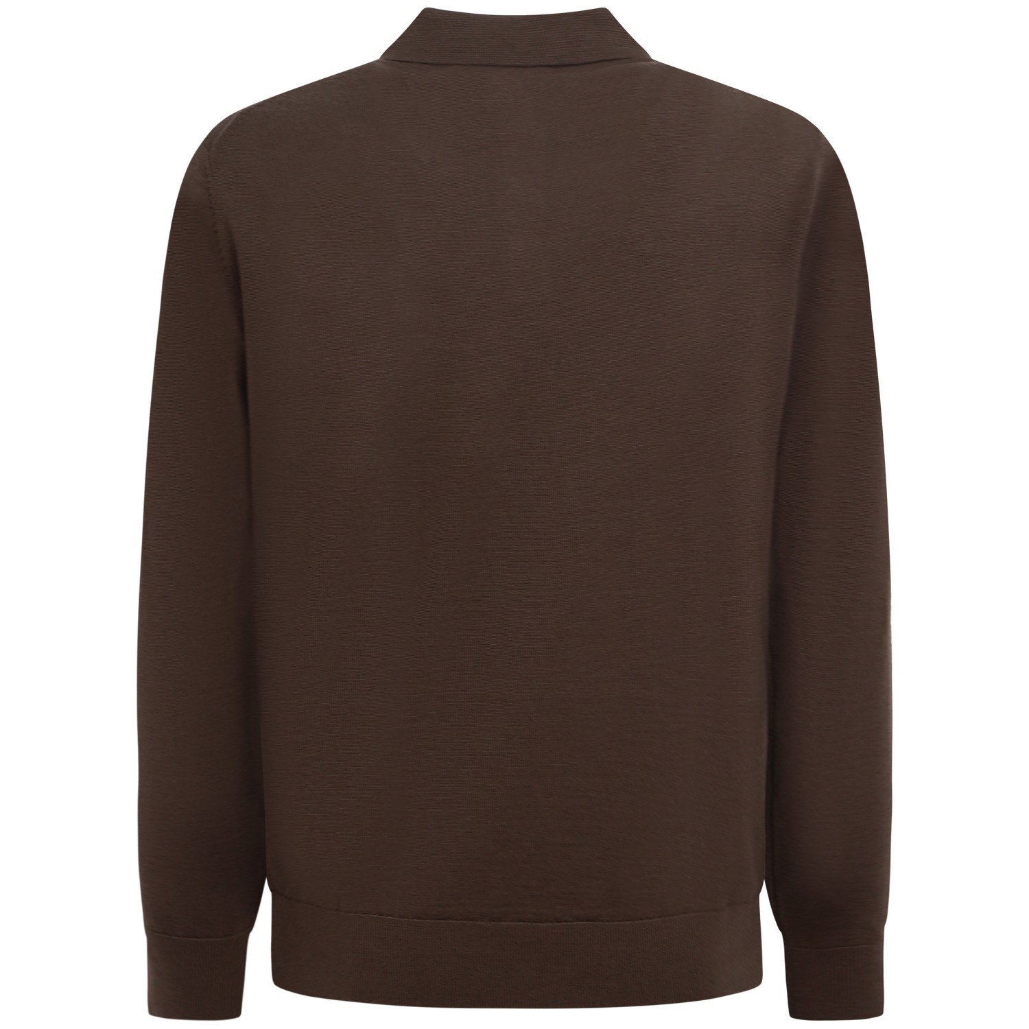 Maglione marrone con colletto per uomo 2