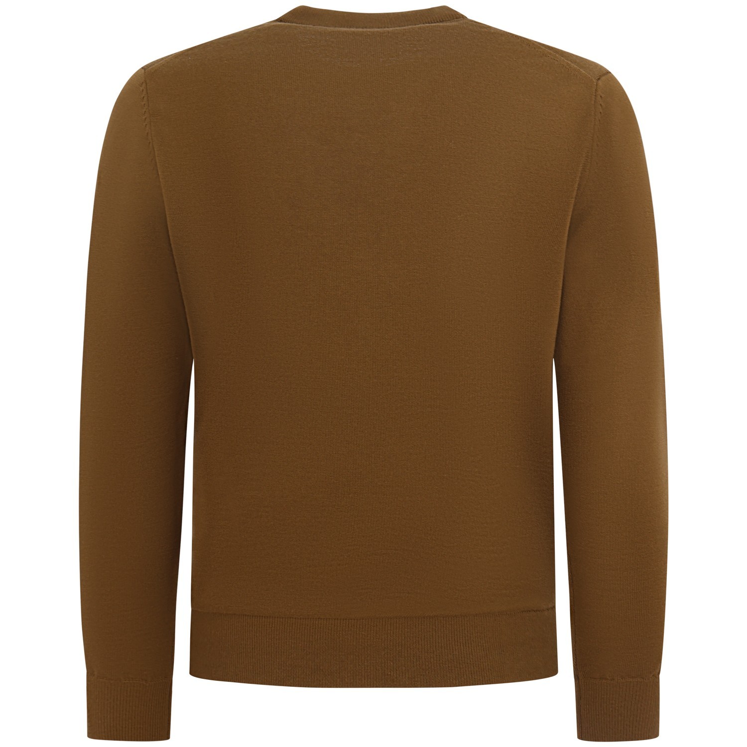 Maglione marrone con mini logo per uomo 2
