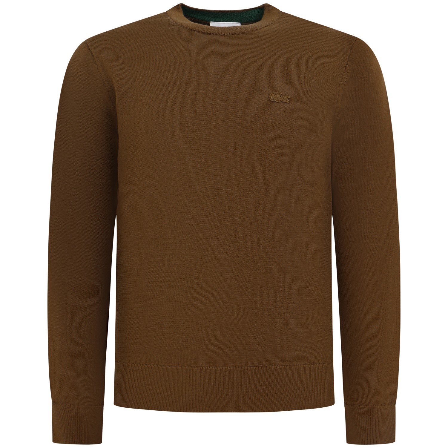 Maglione marrone con mini logo per uomo