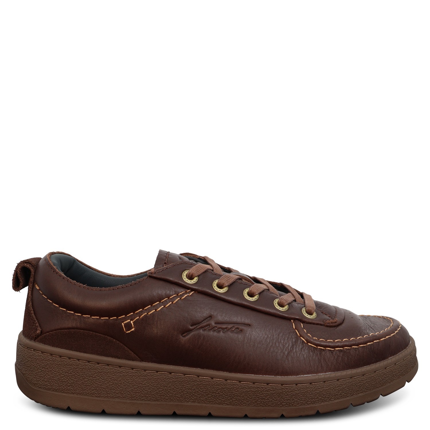 Sneakers marrone con mini logo per uomo